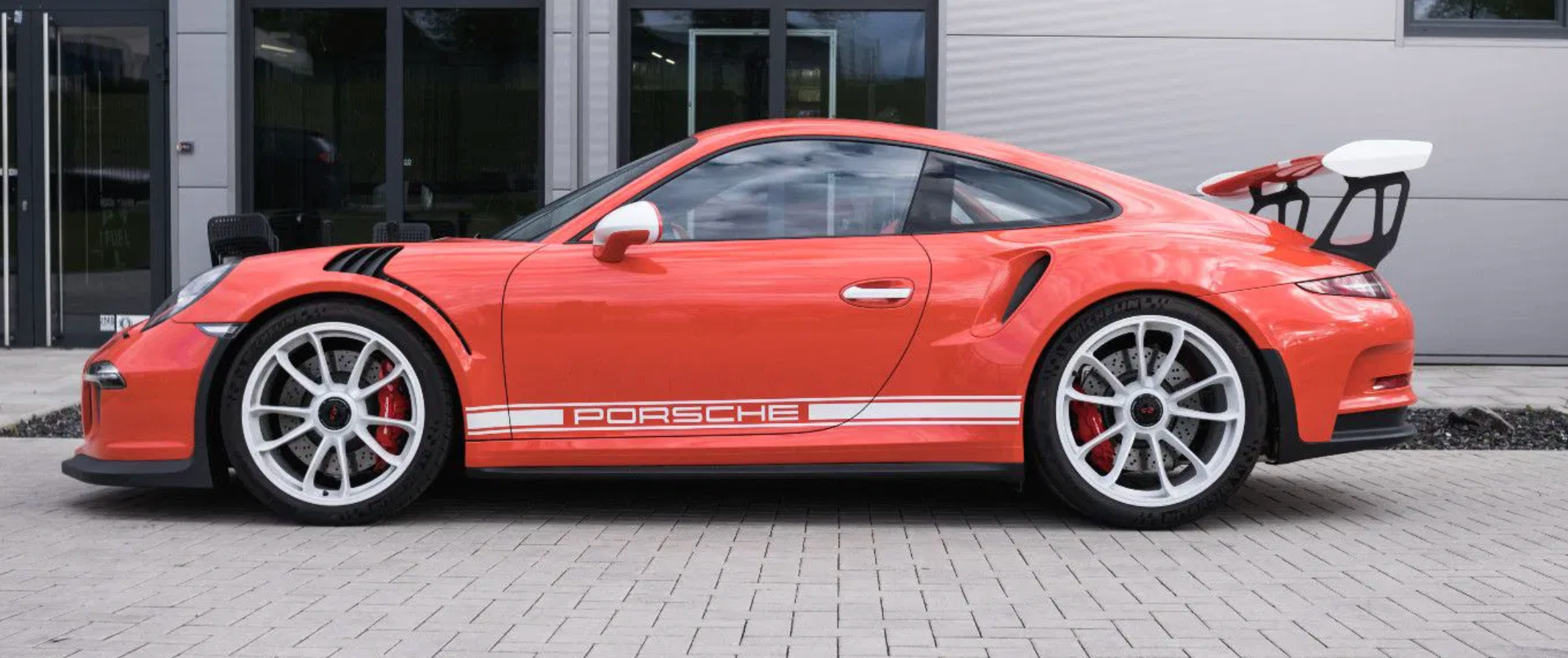 Porsche 3 Stripe Style with "PORSCHE" for Side of Vehicle