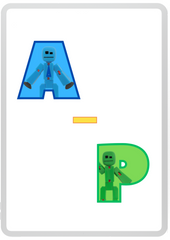 StikBot Birthday Banner - Alphabet A-P