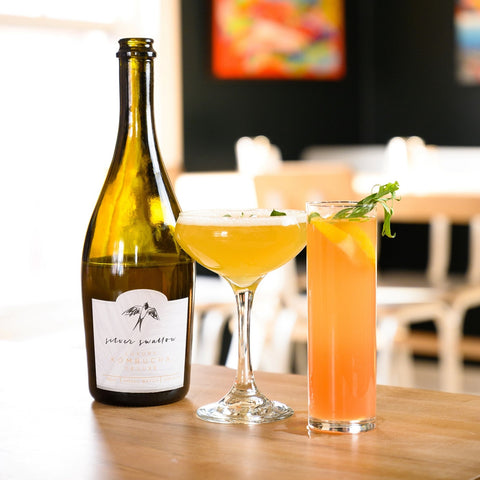 Liquid Asset cocktails made with Silver Swallow Luxury Kombucha