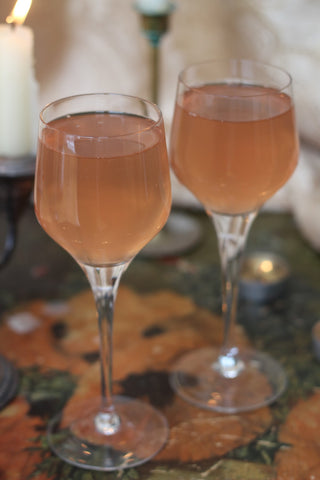The Birds and the Bees Cocktail with Rosée Mead and Silver Swallow Luxury Kombucha