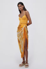 Load image into Gallery viewer, Eloise Marble Printed Cover-Ups Sarong Mini Skirt - Zinnia Marble
