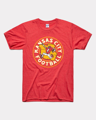 Red Groovy Kansas City Football Vintage T-Shirt