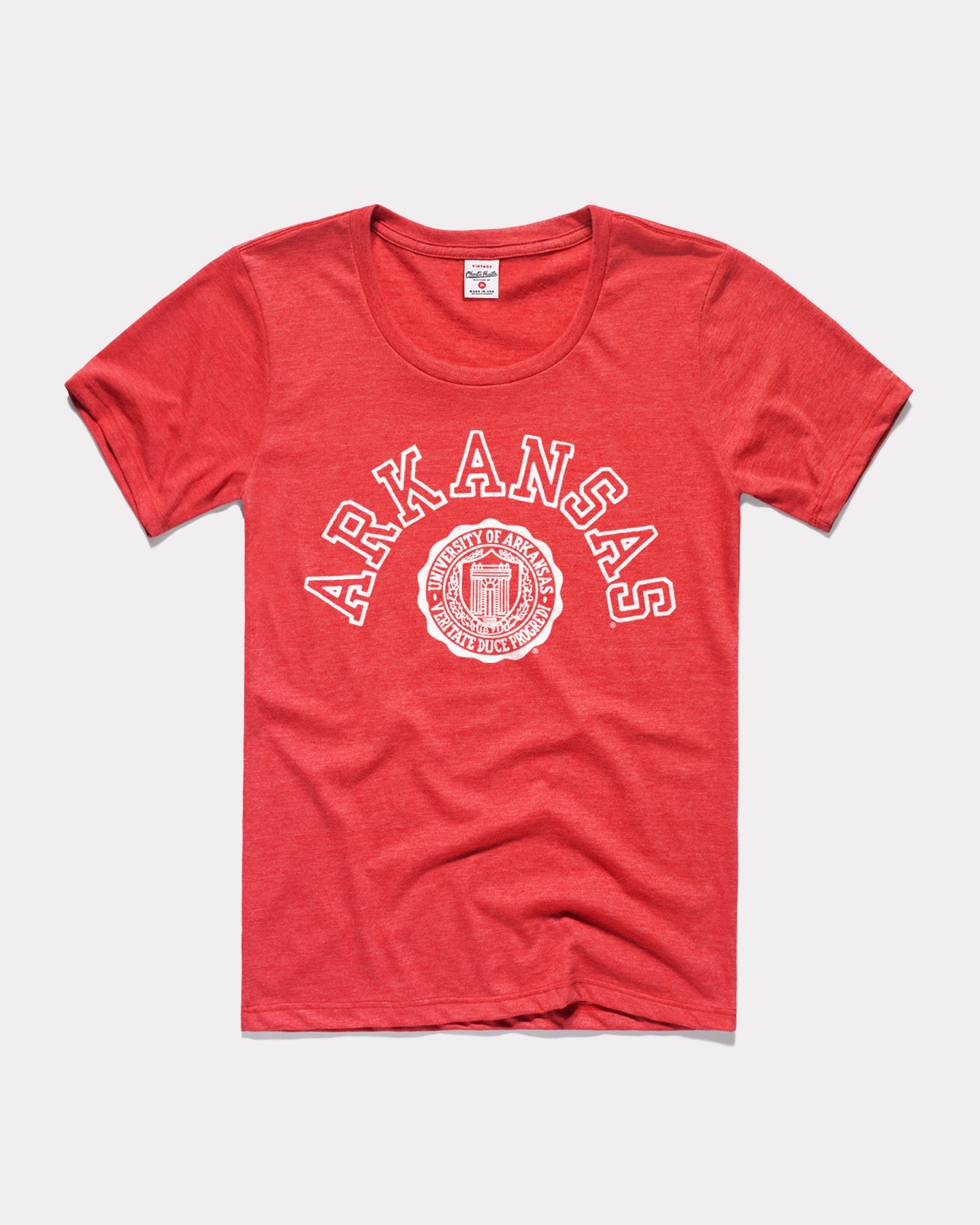 Women's University of Arkansas Vintage Red Seal T-Shirt