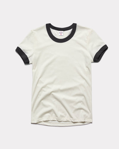 Velva Sheen Ringer T-Shirt - White/Red