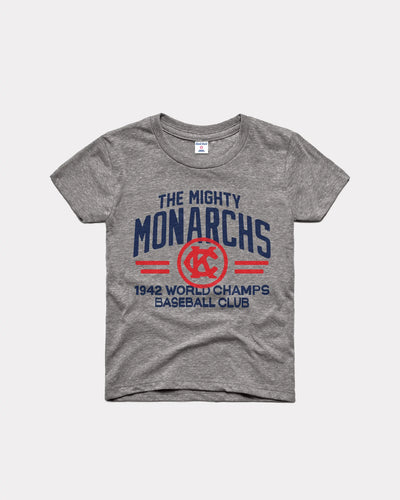 KC Monarchs Satchel Paige T-Shirt from Homage. | Ash | Vintage Apparel from Homage.