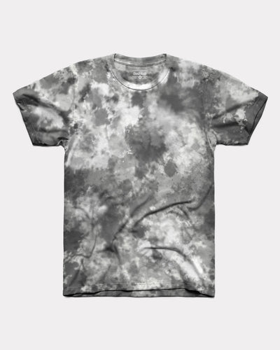 Blue / Black Crystal Wash Tie Dye T-Shirt