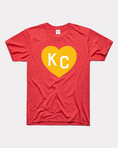 Charlie Hustle Kansas City Script Tee - Red – Made in KC