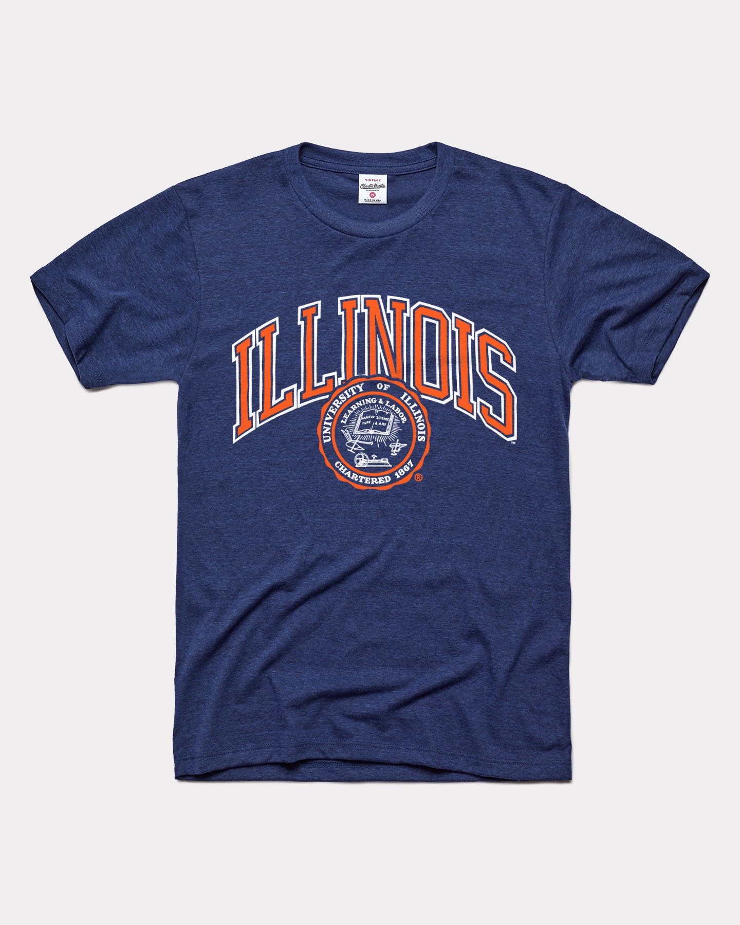 University of Illinois Seal Vintage Navy T-Shirt