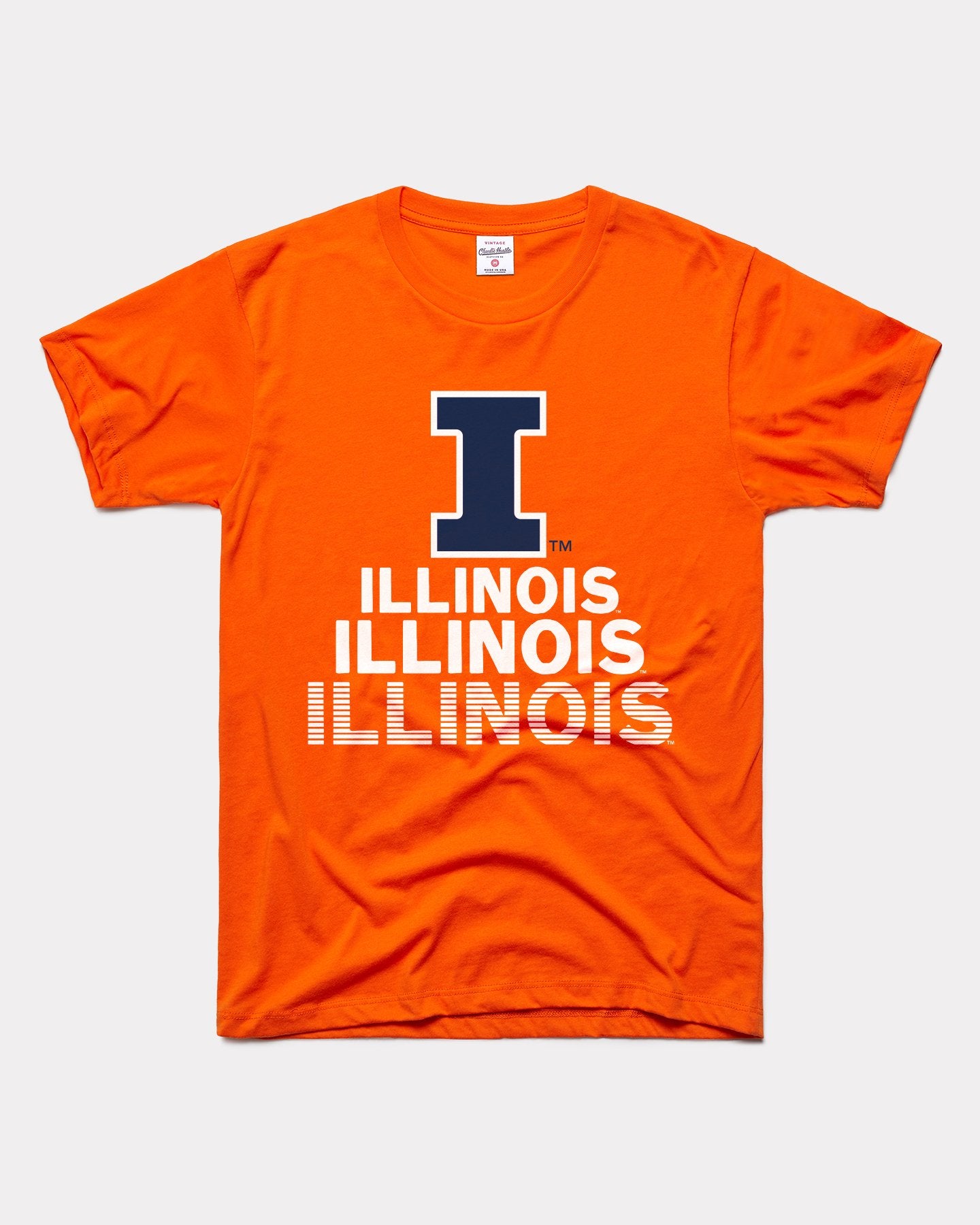Illinois Stacked Vintage Orange T-Shirt