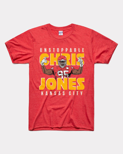 HOT!! Chris Jones Kansas City Chiefs Football Team Name & Number T-Shirt  S-5XL