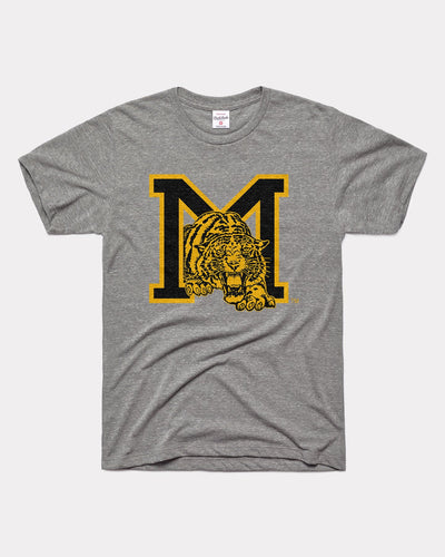 Champion Missouri Tigers Grey Show Me State Outline Short Sleeve T Shirt, Grey, 100% Cotton, Size M, Rally House