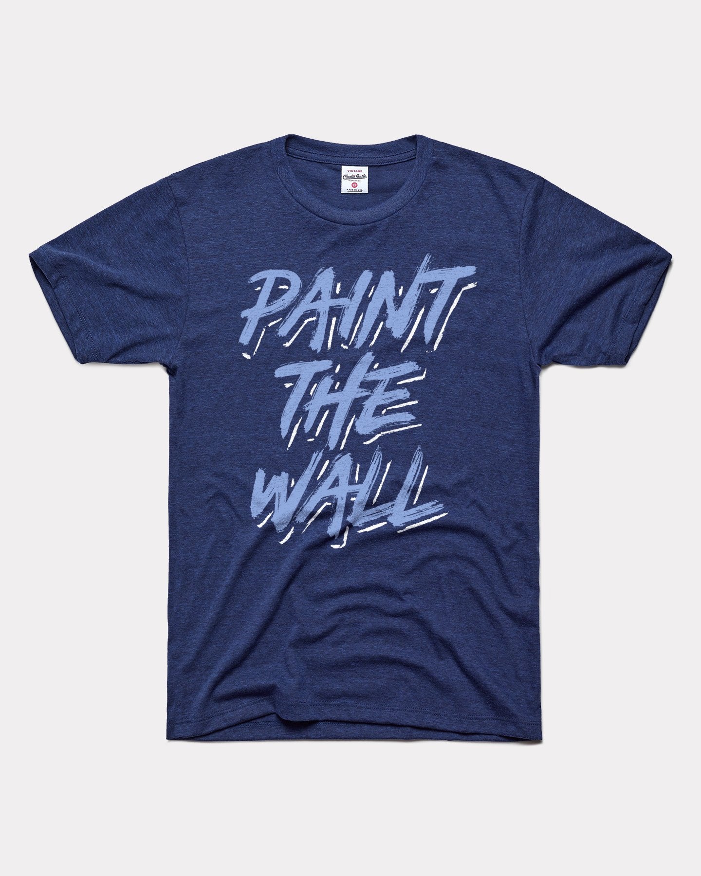 Sporting Style Kc Paint The Wall Vintage Navy Blue T Shirt Charlie Hustle