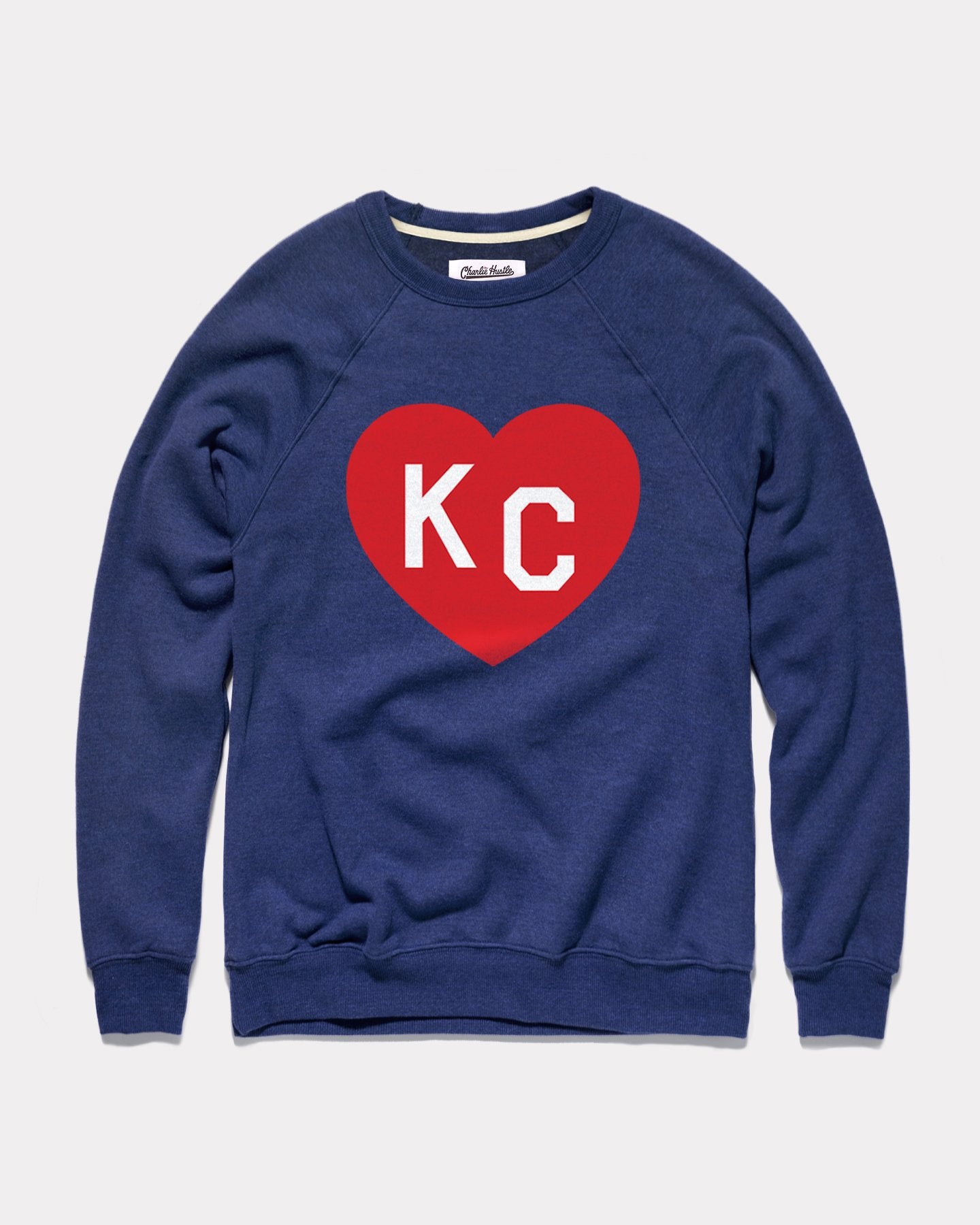 Navy KC Heart Crewneck Sweatshirt