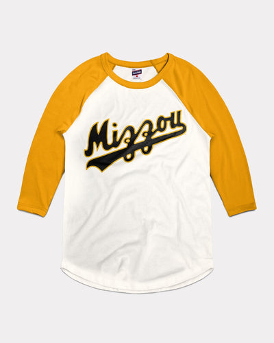 SCRIPT PULLOVER BASEBALL JERSEY(YELLOW)