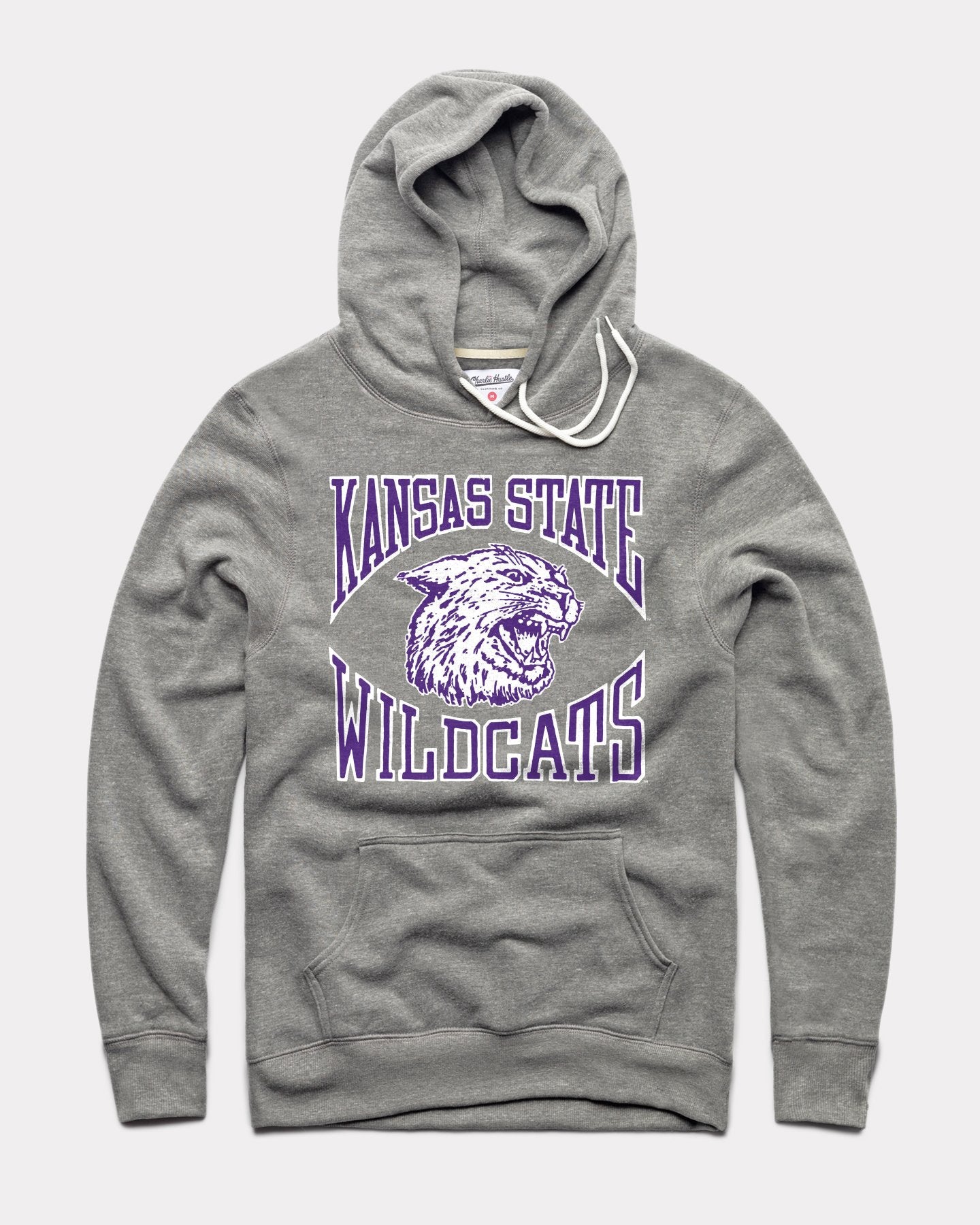 Kansas State Wildcats Vintage Powercat Grey Hoodie