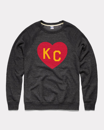 Navy KC Heart Vintage Crewneck Sweatshirt