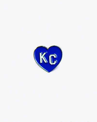 KC Heart Enamel Pins