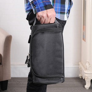 Men Travel Cosmetic Bag Functional Hanging Zipper Makeup Case Toiletry Make Up Wash Bag