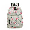 Vintage Floral Flower Water Resistant Nylon Women Backpack