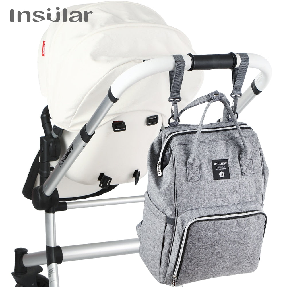 Insular Brand Nappy Backpack Bag Mummy Large Capacity Stroller Bag Mom