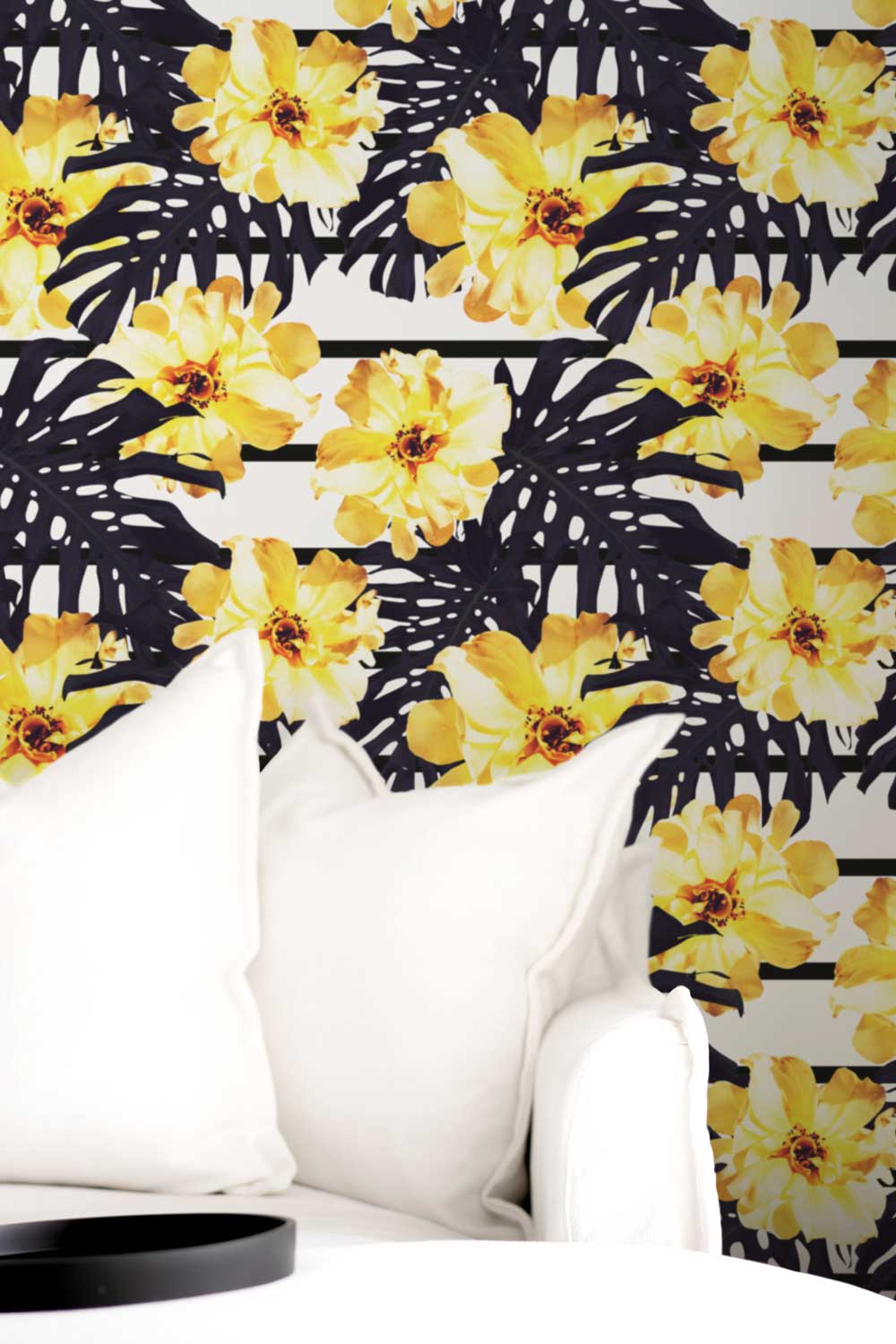 Yellow Tropical Flower Wallpaper