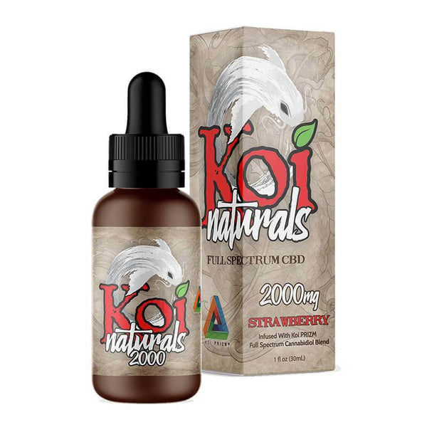 Koi CBD | Strawberry CBD Tincture 2000mg | Buy CBD Hub