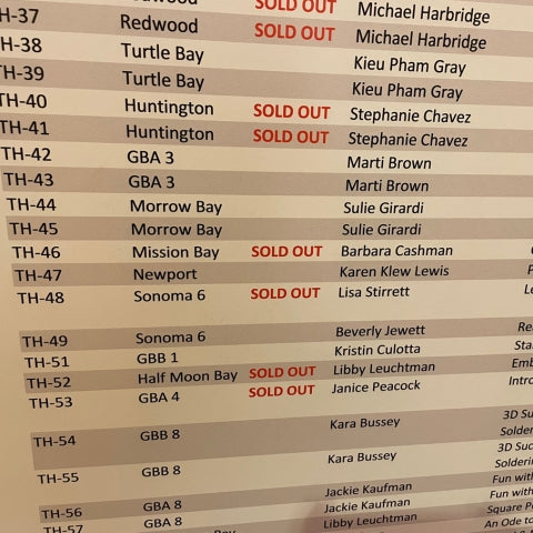 Sold Out Classes at the 2023 Glass Expo