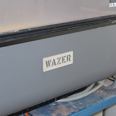 Front of a wazer waterjet machine