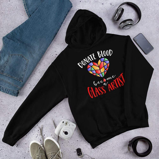 Black Unisex Hoodie I'm a Glass Artist What's your Superpower