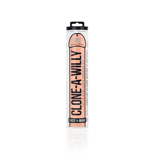 Clone-A-Willy Light Skin Tone Vibrating Silicone Dildo Kit Packaging
