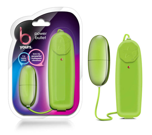 Blush Novelties B Yours Power Bullet Lemon Lime Swirl Green Vibrator at $6.99