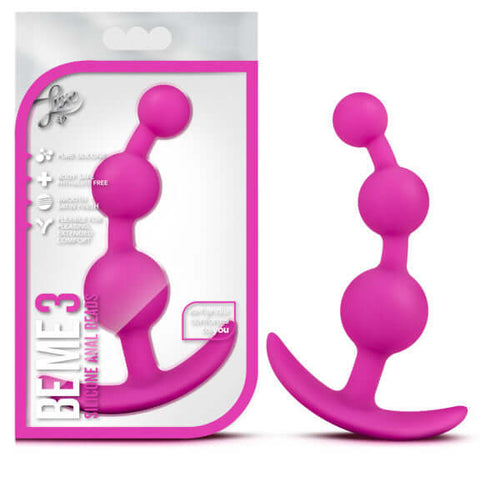 Blush Novelties Luxe Be Me 3 Fuchsia Anal Plug at $12.99