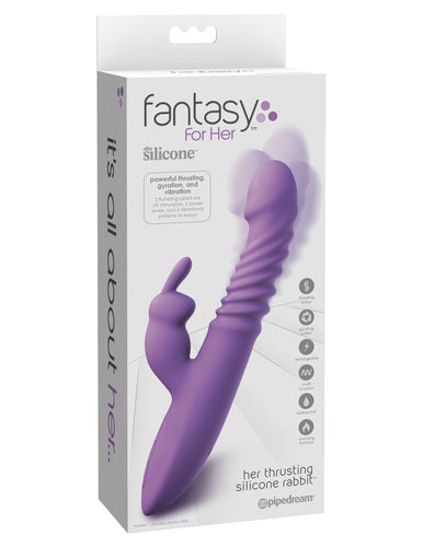 Pipedream Products Fantasy For Her Her Thrusting Silicone Rabbit Vibrator at $99.99