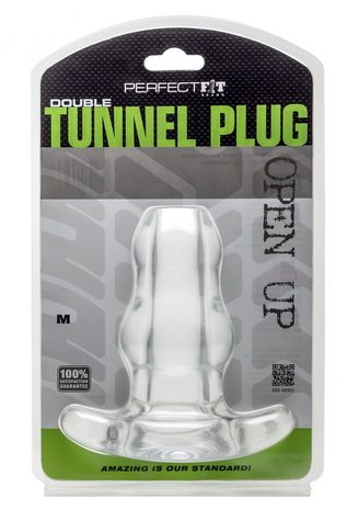 Perfect Fit Perfect Fit Double Tunnel Plug Ice Medium Clear at $25.99