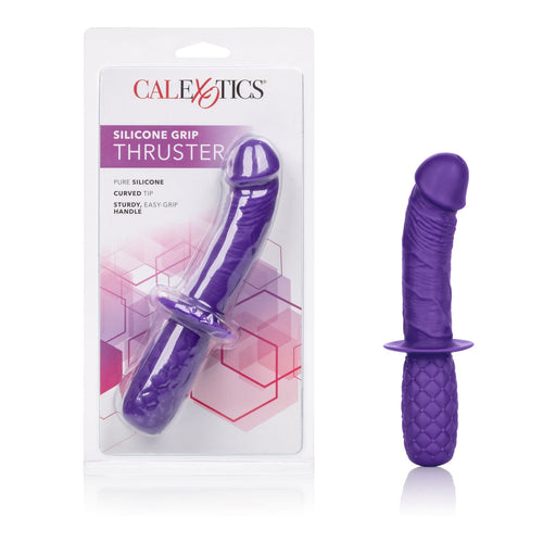 California Exotic Novelties Silicone Grip Thruster Purple G-Spot Dildo at $29.99