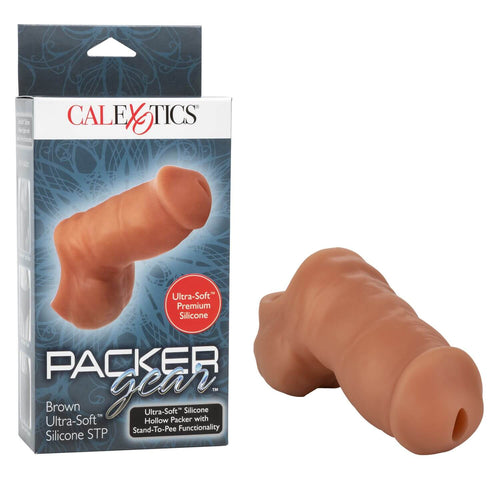 California Exotic Novelties Packer Gear Ultra Soft Brown Stand To Pee STP Hollow Packer from California Exotic Novelties at $29.99