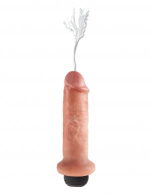 Pipedream Products King Cock 6 inches Squirting Cock Beige Dildo Real Deal RD at $34.99