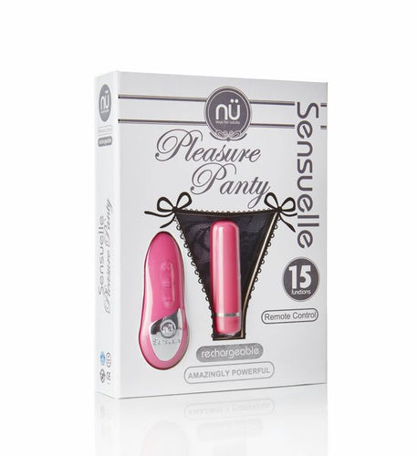 Nu Sensuelle NU Sensuelle Remote Control Pleasure Panty 15-Function Rechargeable Bullet Vibrator Pink at $59.99