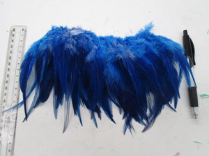 Blue rooster feathers, Strung. 500+