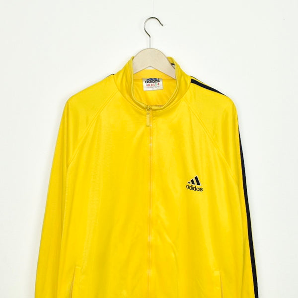 bright yellow adidas tracksuit