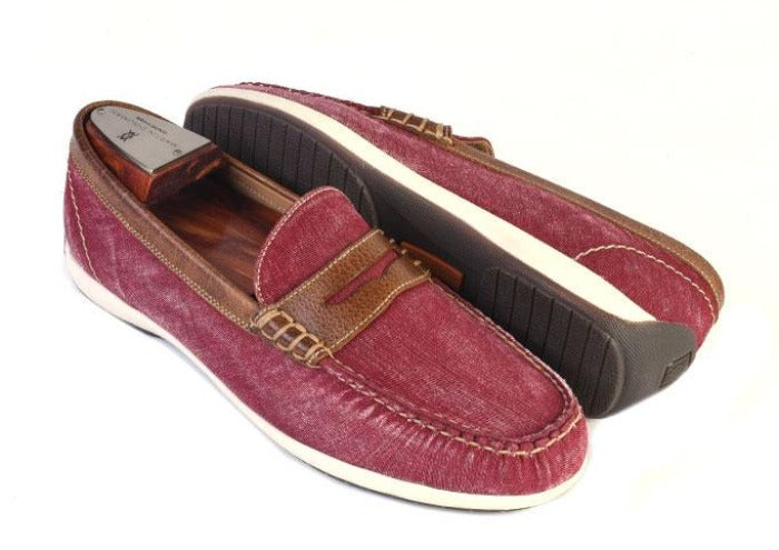 canvas penny loafers