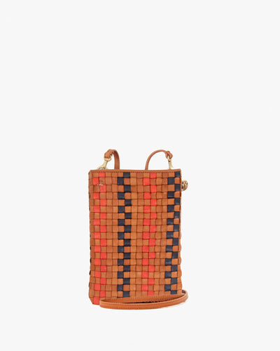 Bateau Tote in Evergreen Multi Woven by Clare V - Le Souk Le Souk