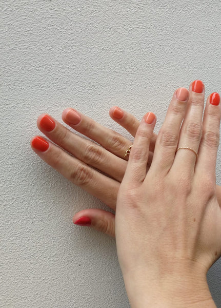 Babetown Ombré Nails Orange