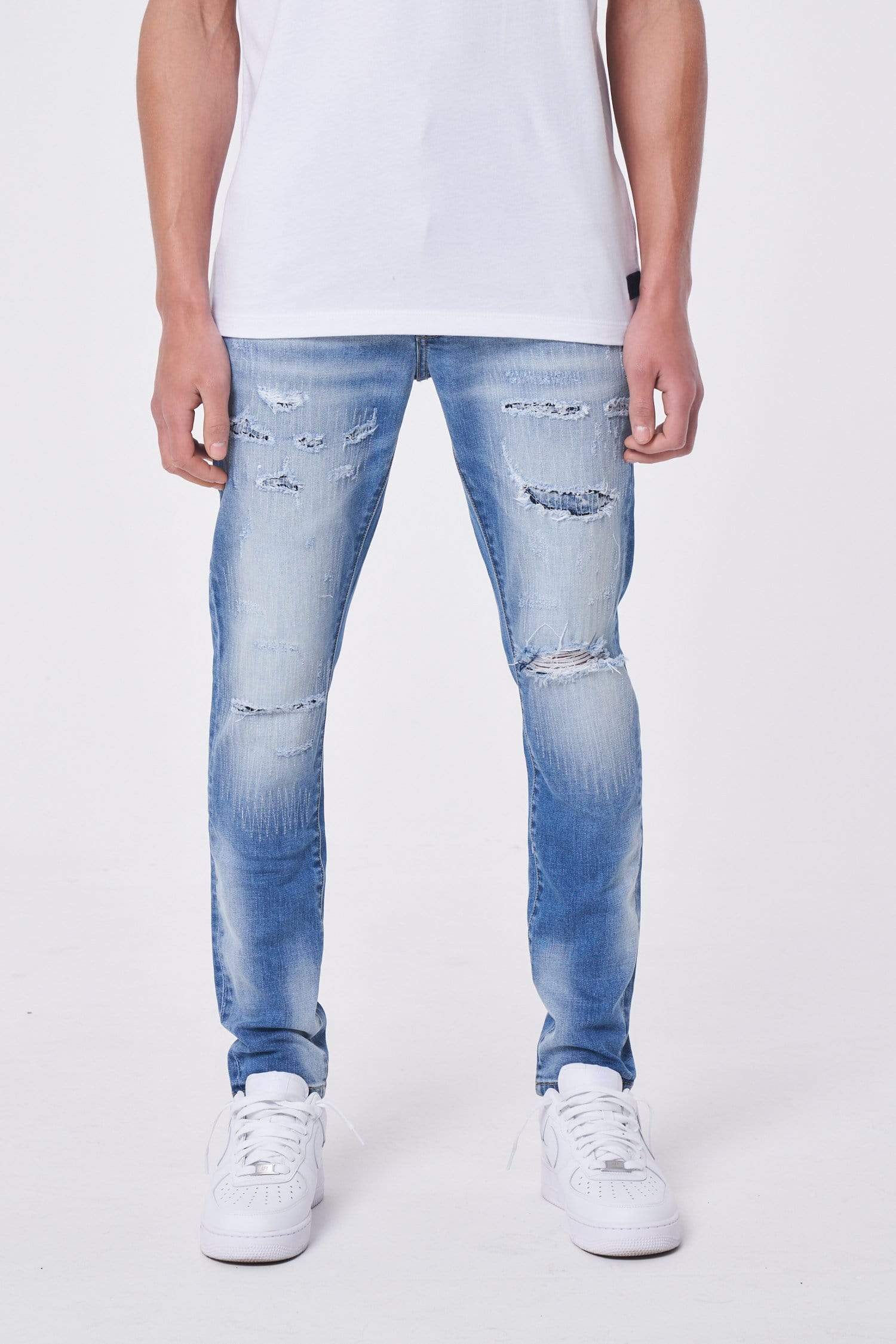 Amicci Aramo - Premium Ripped Distressed Denim Jeans