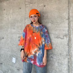 tie and dye t-shirt sweatshirt hoodie URB1 vêtements streetwear couleurs colorés fashion tendance 