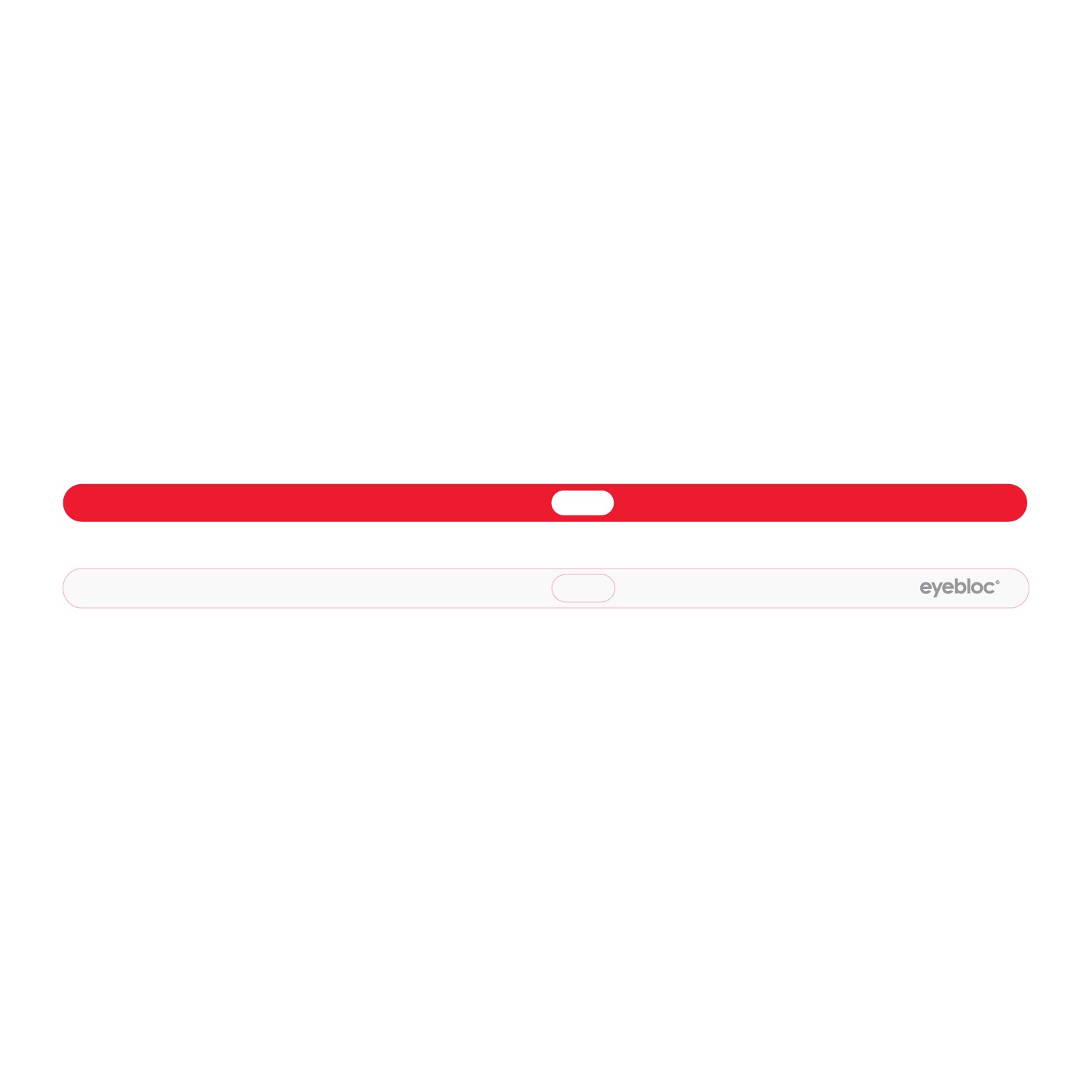 Eyebloc Webcam Cover for MacBook - Red White