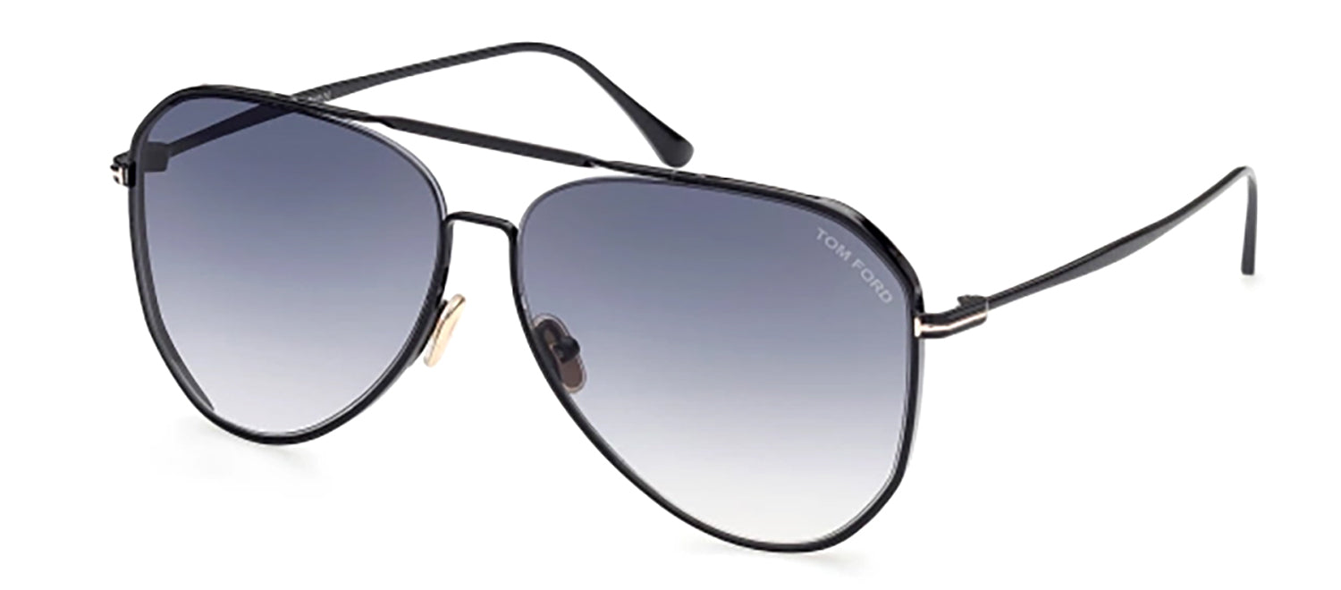 UPC 889214243409 product image for Tom Ford CHARLES-02 M FT0853 01B Aviator Sunglasses | upcitemdb.com