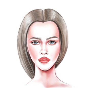 Face Shape: Women's Diamond