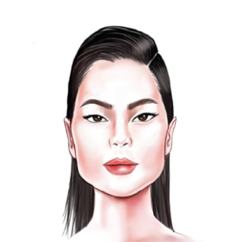 Face Shape: Women's Triangle