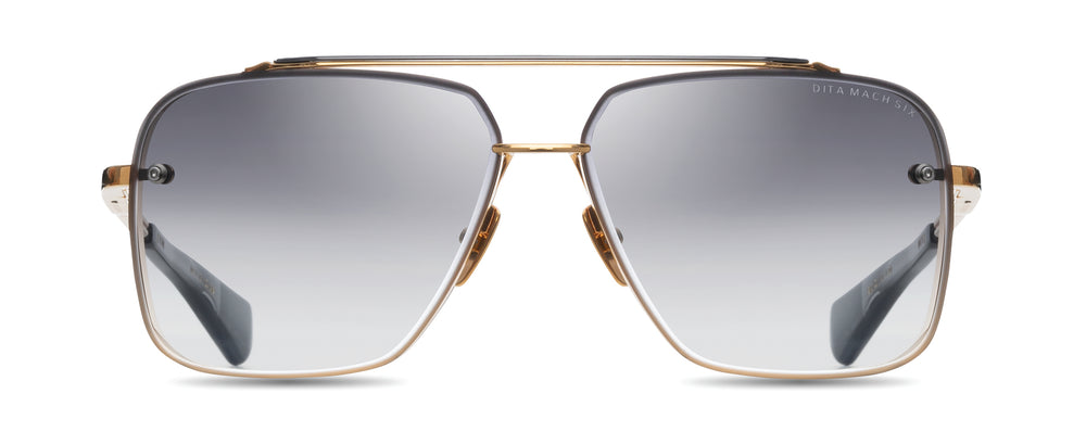 Dita Mach-6 Men's Navigator Sunglasses - Gold/Gray